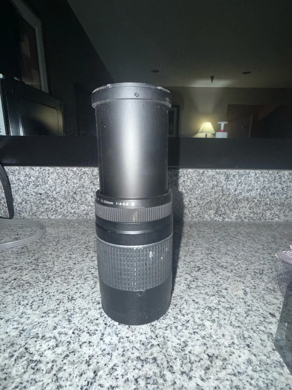Black and Gray 135-300mm Telephoto Zoom Camera Lens